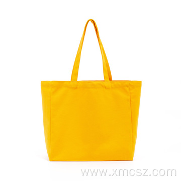 Organic cotton colorful blank shopping bag